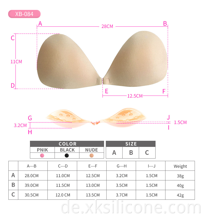 waterproof adhesive transparent bra